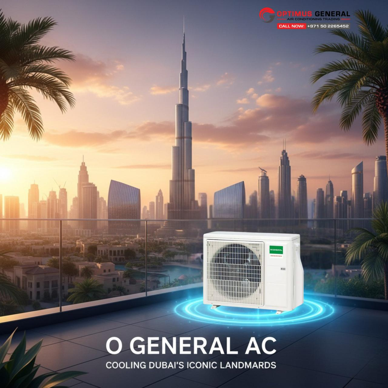 أوبتيموس جنرال: المورد الرائد لمكيفات أو جنرال في الإمارات (دليل 2026 الشامل)